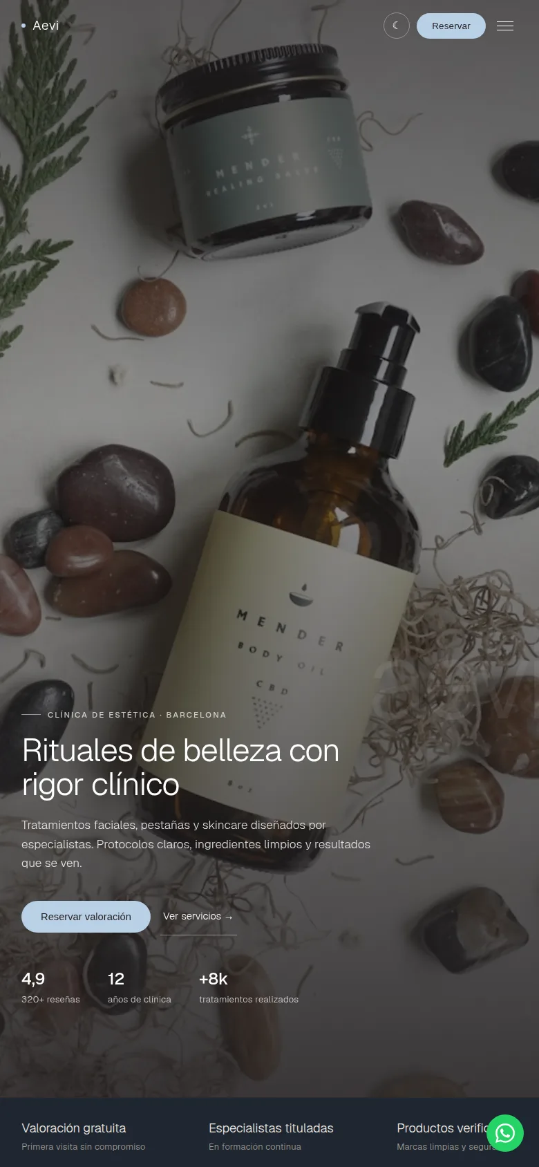 Cl&iacute;nica de est&eacute;tica Aevi (M&oacute;vil)