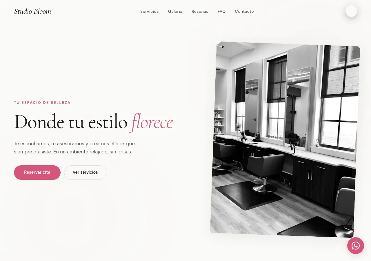Sal&oacute;n Studio Bloom (Escritorio)