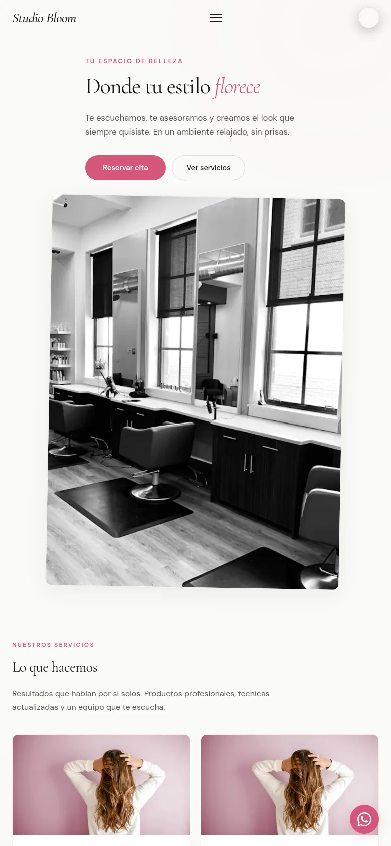Sal&oacute;n Studio Bloom (M&oacute;vil)